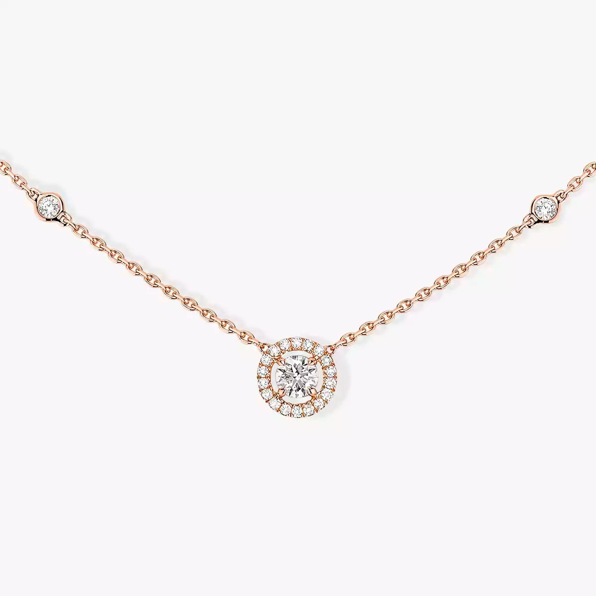 [Dawnora Jewelry]Diamond Necklace 0,20ct Brilliant Shape Joy