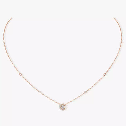 [Dawnora Jewelry]Diamond Necklace 0,20ct Brilliant Shape Joy