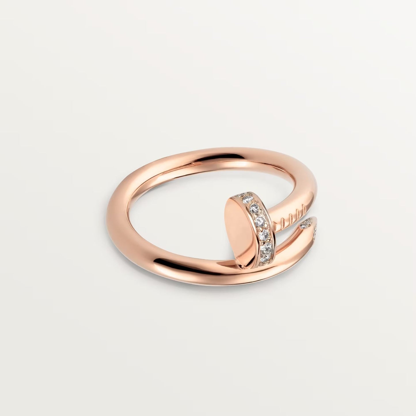 [Dawnora Jewelry]JUSTE RING 2.6MM HALF DIAMOND
