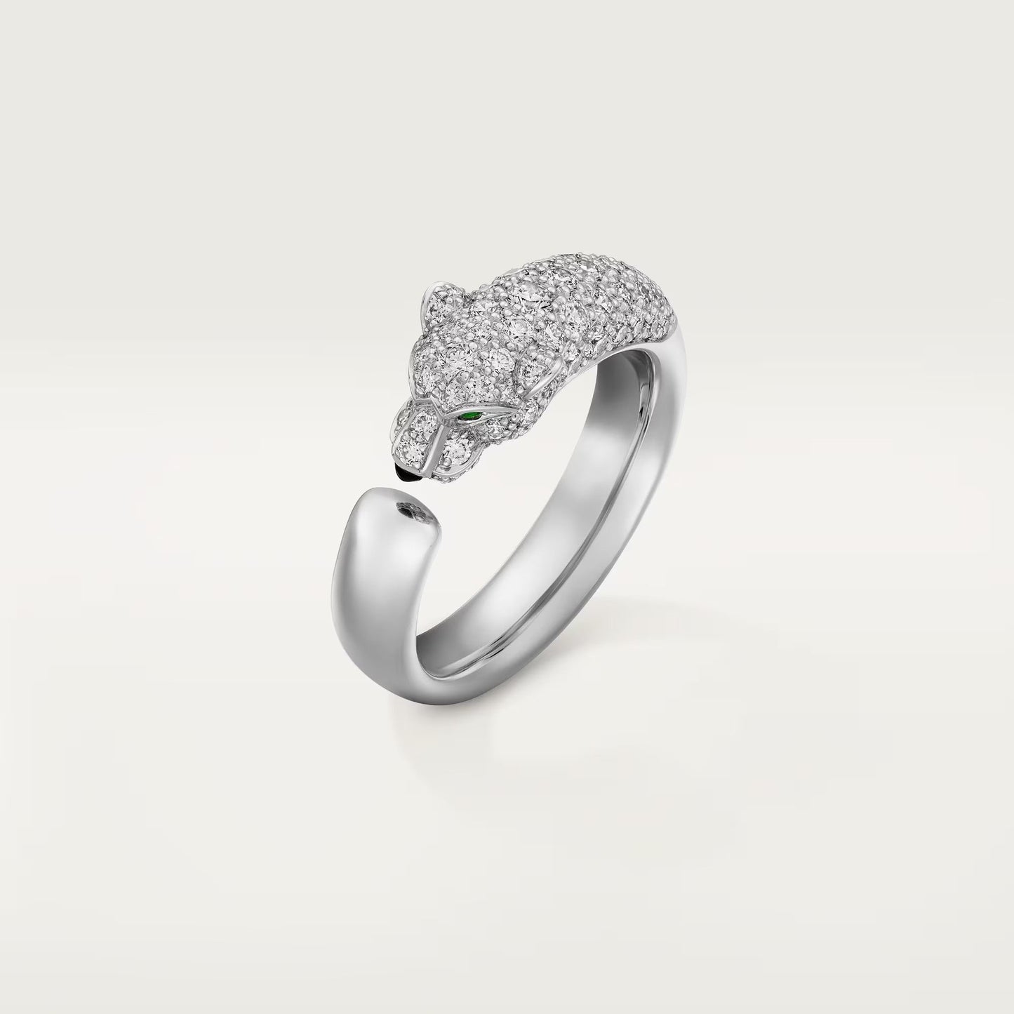 [Dawnora Jewelry]PANTHERE HALF DIAMOND SMALL RING