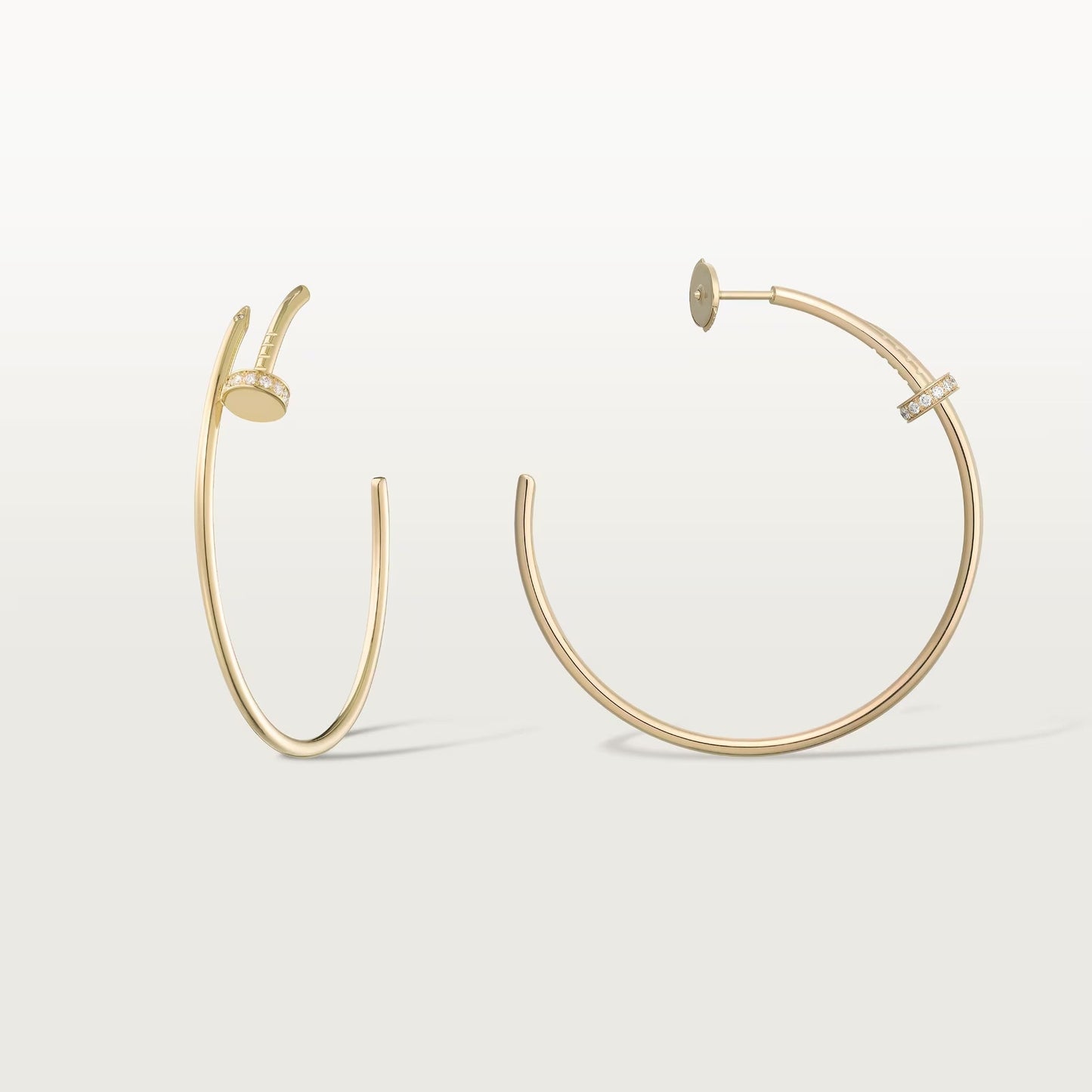 [Dawnora Jewelry]JUSTE HALF DIAMOND LARGE EARRINGS
