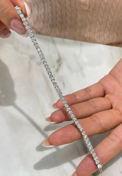 [Dawnora Jewelry]  CLASSIC BASEBALL BRACELAT, 52 DIAMOND