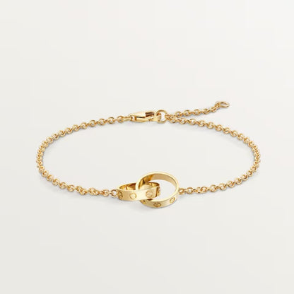[Dawnora Jewelry]LOVE BRACELET DOUBLE RING