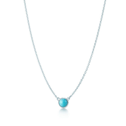 [Dawnora Jewelry]YARD TURQUOISE NECKLACE SILVER