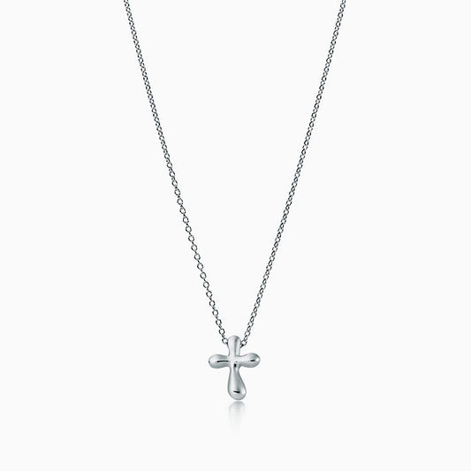 [Dawnora Jewelry]CROSS PENDANT MINI BARE CROSS NECKLACE