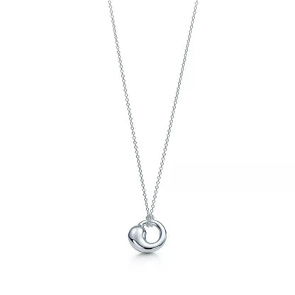 [Dawnora Jewelry]SNAIL PEDANT SILVER NECKLACE