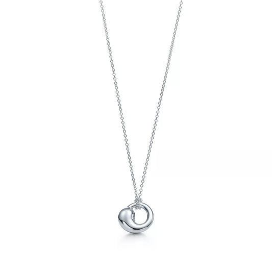 [Dawnora Jewelry]SNAIL PEDANT SILVER NECKLACE
