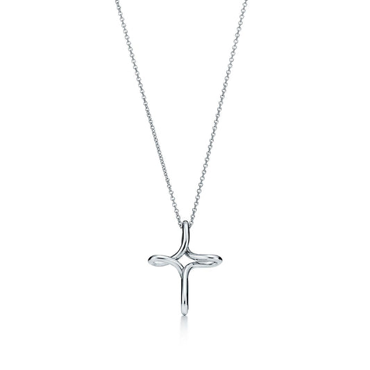 [Dawnora Jewelry]CROSS NECKLACE STERLING SILVER MATERIAL