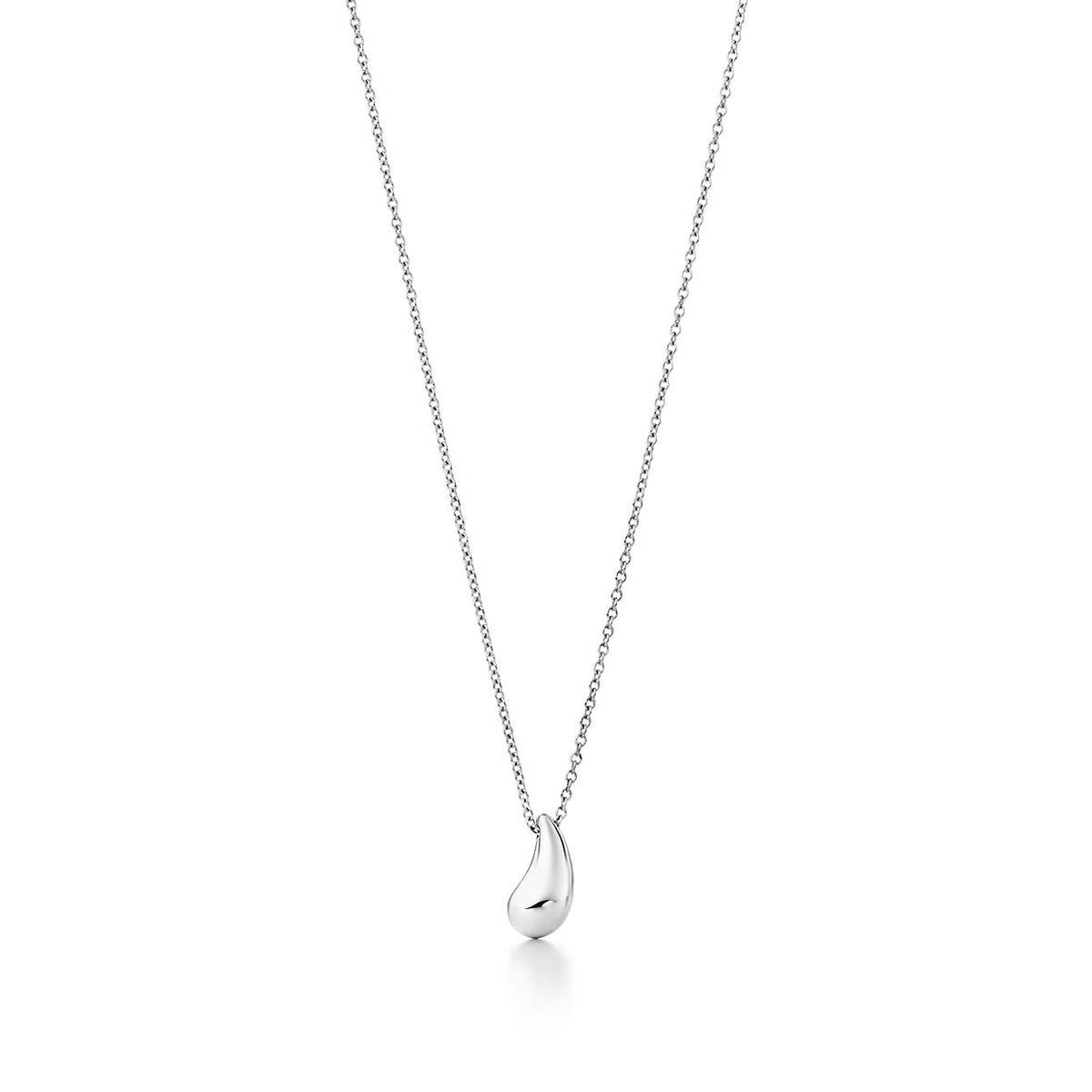 [Dawnora Jewelry]ELSA PERETTI TEARDROP PENDANT STERLING SILVER NECKLACE