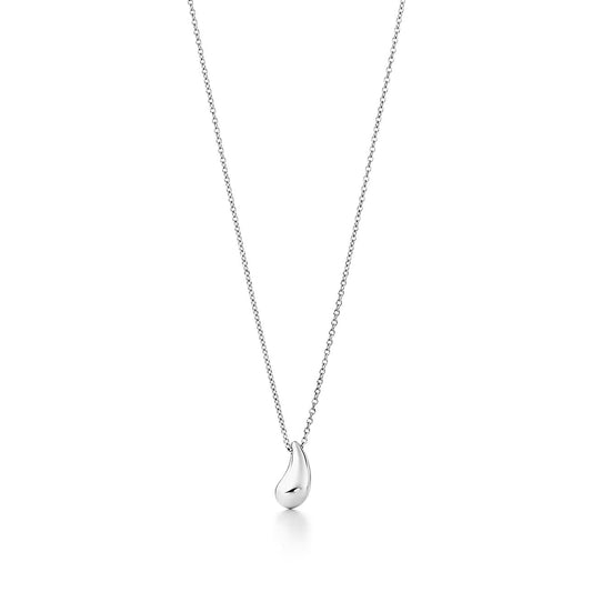 [Dawnora Jewelry]ELSA PERETTI TEARDROP PENDANT STERLING SILVER NECKLACE