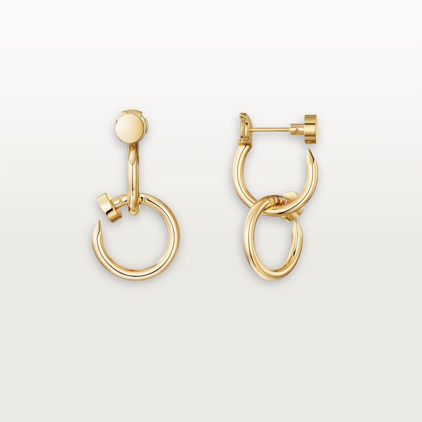 [Dawnora Jewelry]JUSTE NO DIAMOND DOUBLE EARRINGS
