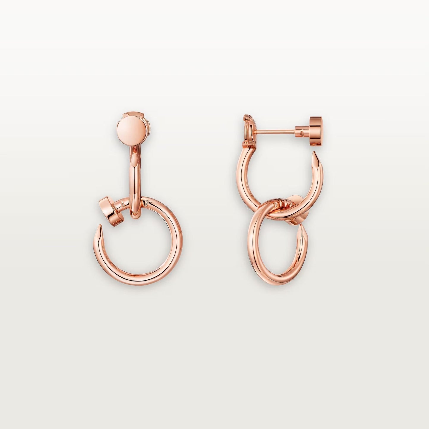 [Dawnora Jewelry]JUSTE NO DIAMOND DOUBLE EARRINGS