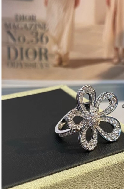 [Dawnora Jewelry]Flowerlace Diamond Ring