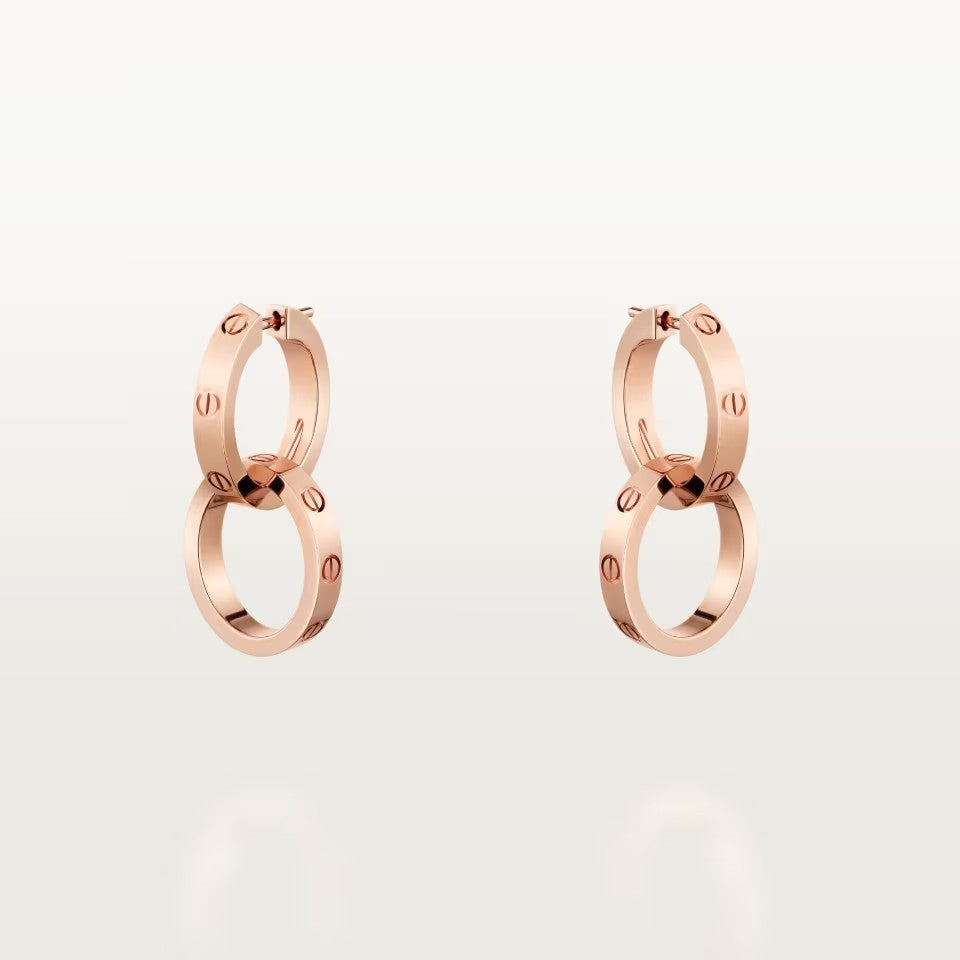 [Dawnora Jewelry]LOVE 3.3MM DANGLE EARRINGS