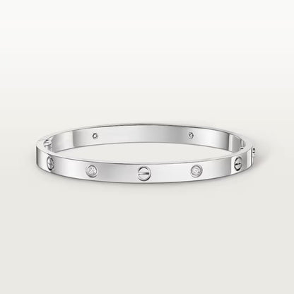 [Dawnora Jewelry]LOVE BRACELET 4.8MM 4 DIAMONDS