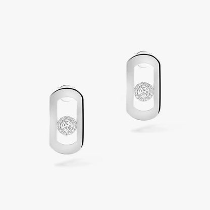 [Dawnora Jewelry]So Move Diamond Earrings in Yellow Gold