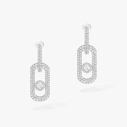 [Dawnora Jewelry]So Move XL Pave_-Set Diamond Pendant Earrings