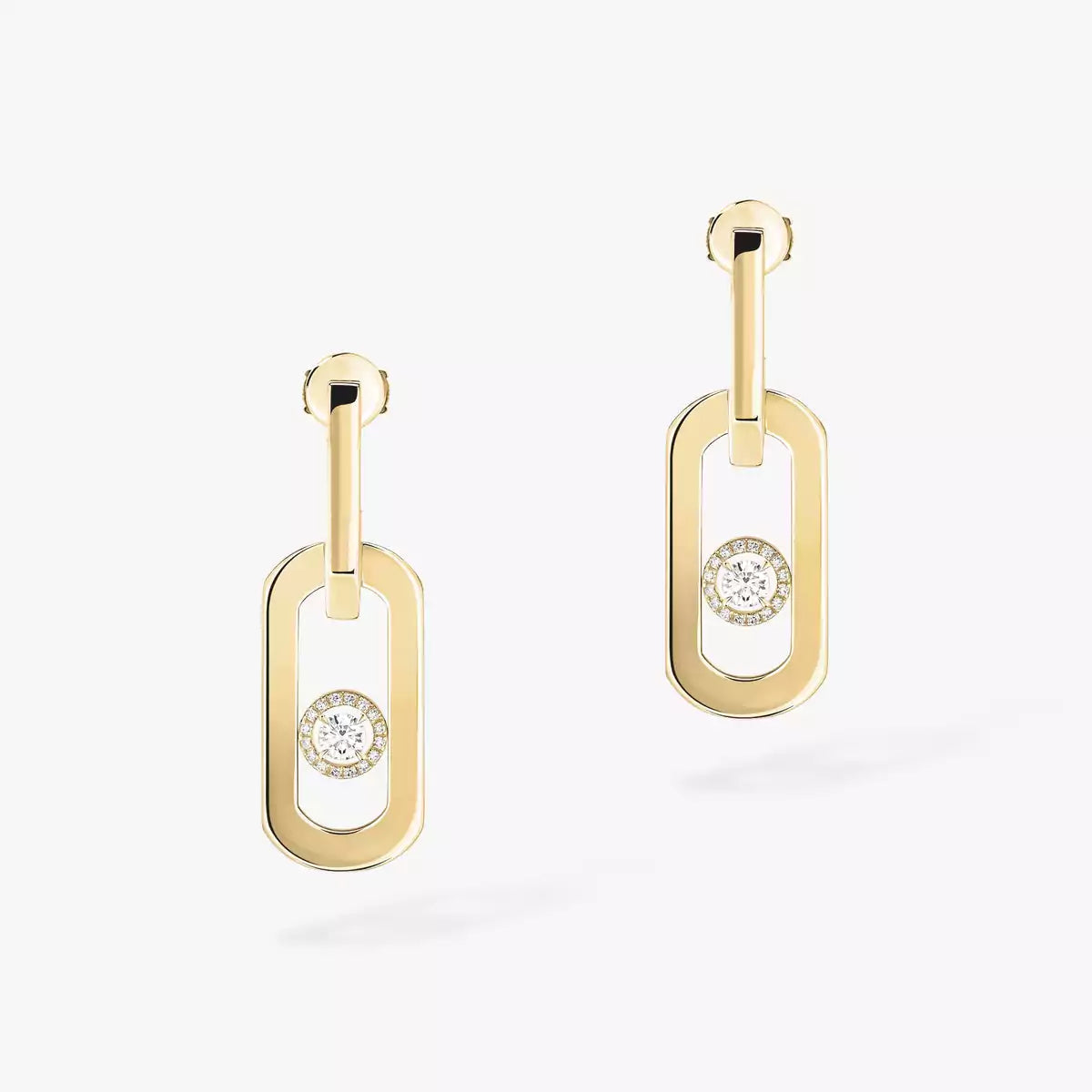 [Dawnora Jewelry]So Move XL Diamond Pendant Earrings
