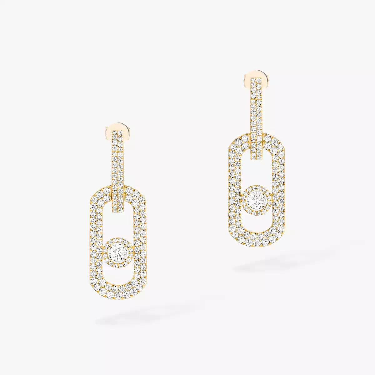 [Dawnora Jewelry]So Move XL Pave_-Set Diamond Pendant Earrings