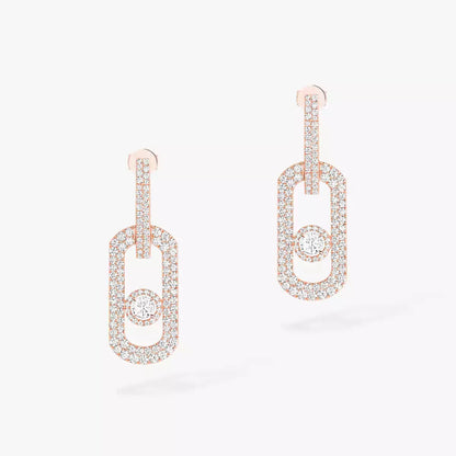 [Dawnora Jewelry]So Move XL Pave_-Set Diamond Pendant Earrings