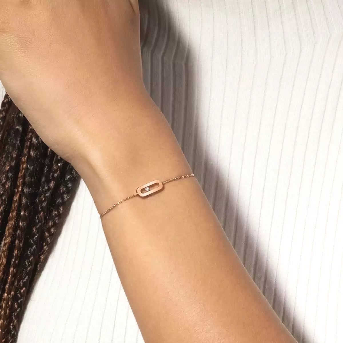 [Dawnora Jewelry]Move Uno Diamond Bracelet