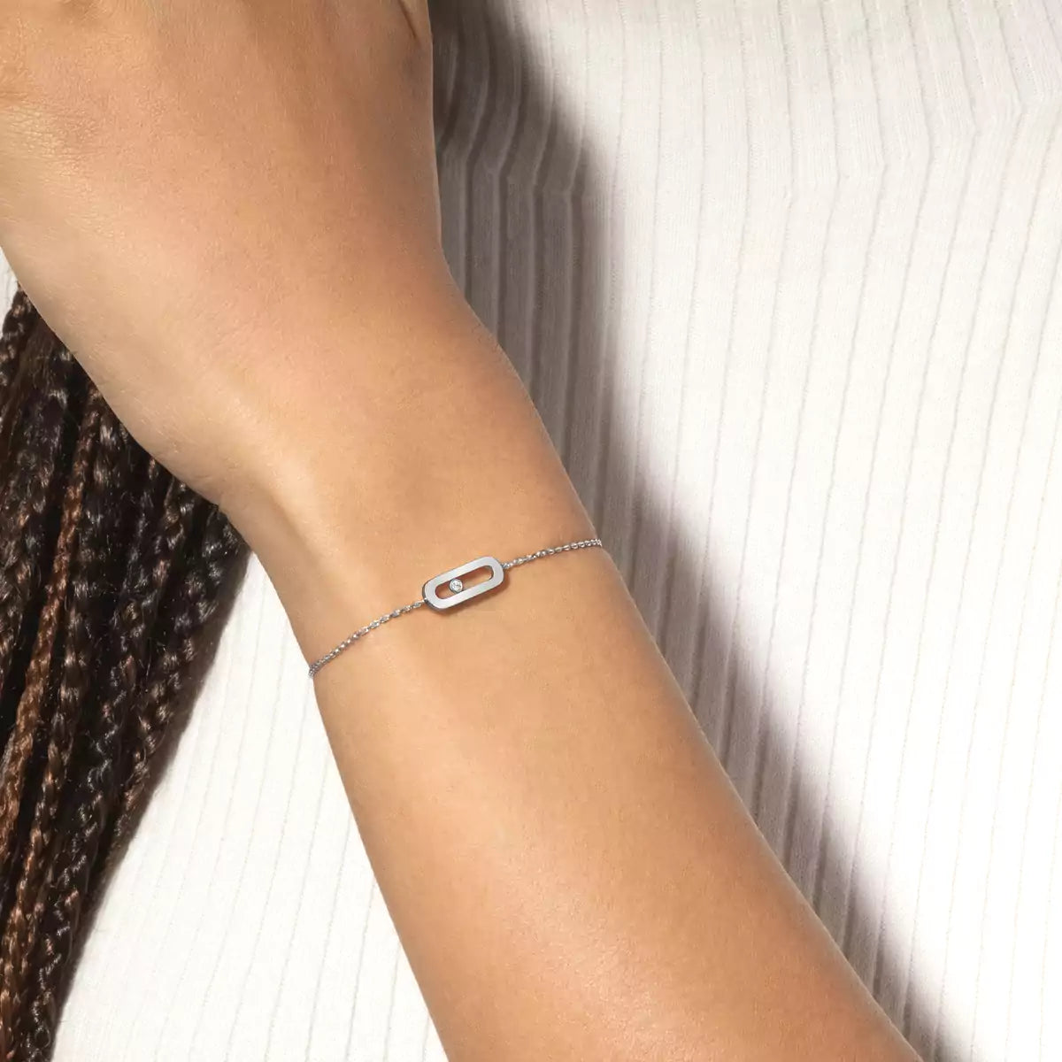 [Dawnora Jewelry]Move Uno Diamond Bracelet