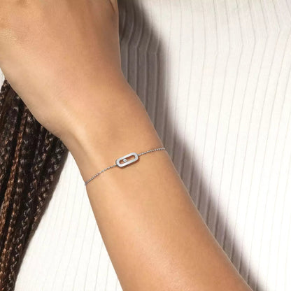 [Dawnora Jewelry]Move Uno Diamond Bracelet
