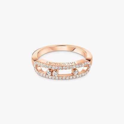 [Dawnora Jewelry] Baby Move Gold Diamond Pave_ Ring