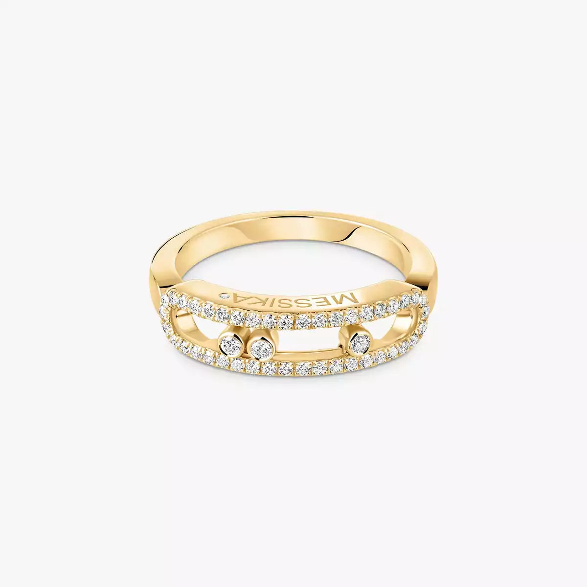[Dawnora Jewelry] Baby Move Gold Diamond Pave_ Ring