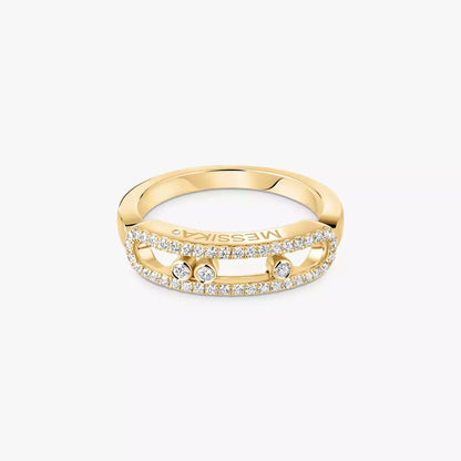 [Dawnora Jewelry] Baby Move Gold Diamond Pave_ Ring