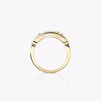 [Dawnora Jewelry] Baby Move Gold Diamond Pave_ Ring