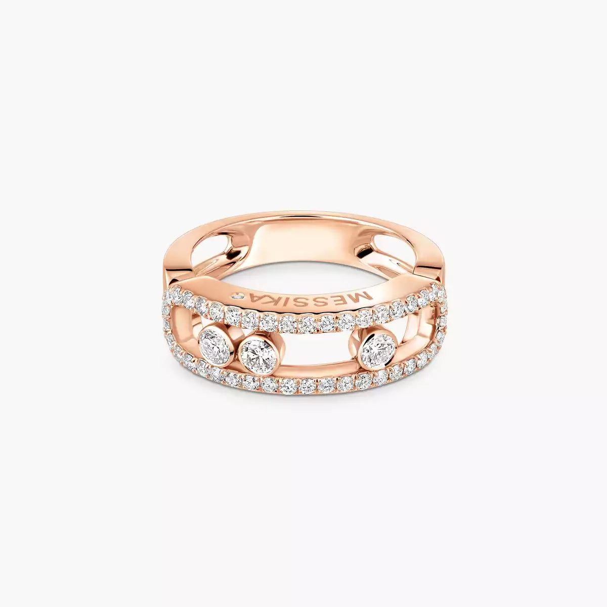 [Dawnora Jewelry] Move Gold Diamond Pave_ Ring