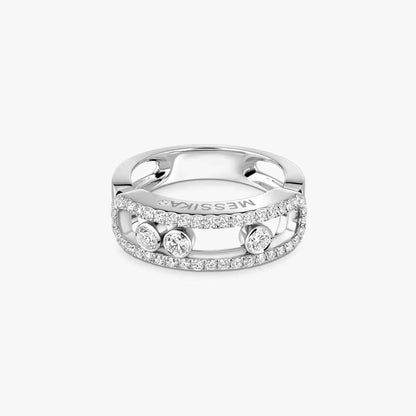 [Dawnora Jewelry] Move Gold Diamond Pave_ Ring