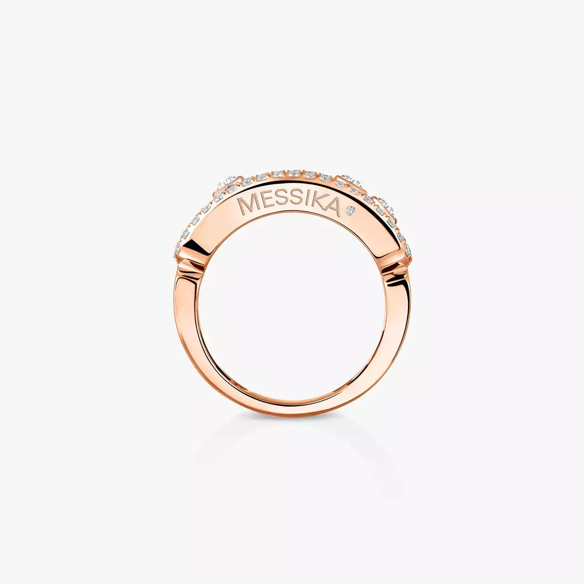 [Dawnora Jewelry] Move Gold Diamond Pave_ Ring