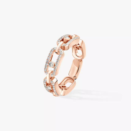 [Dawnora Jewelry]Move Link Pave_-Set Diamond Ring