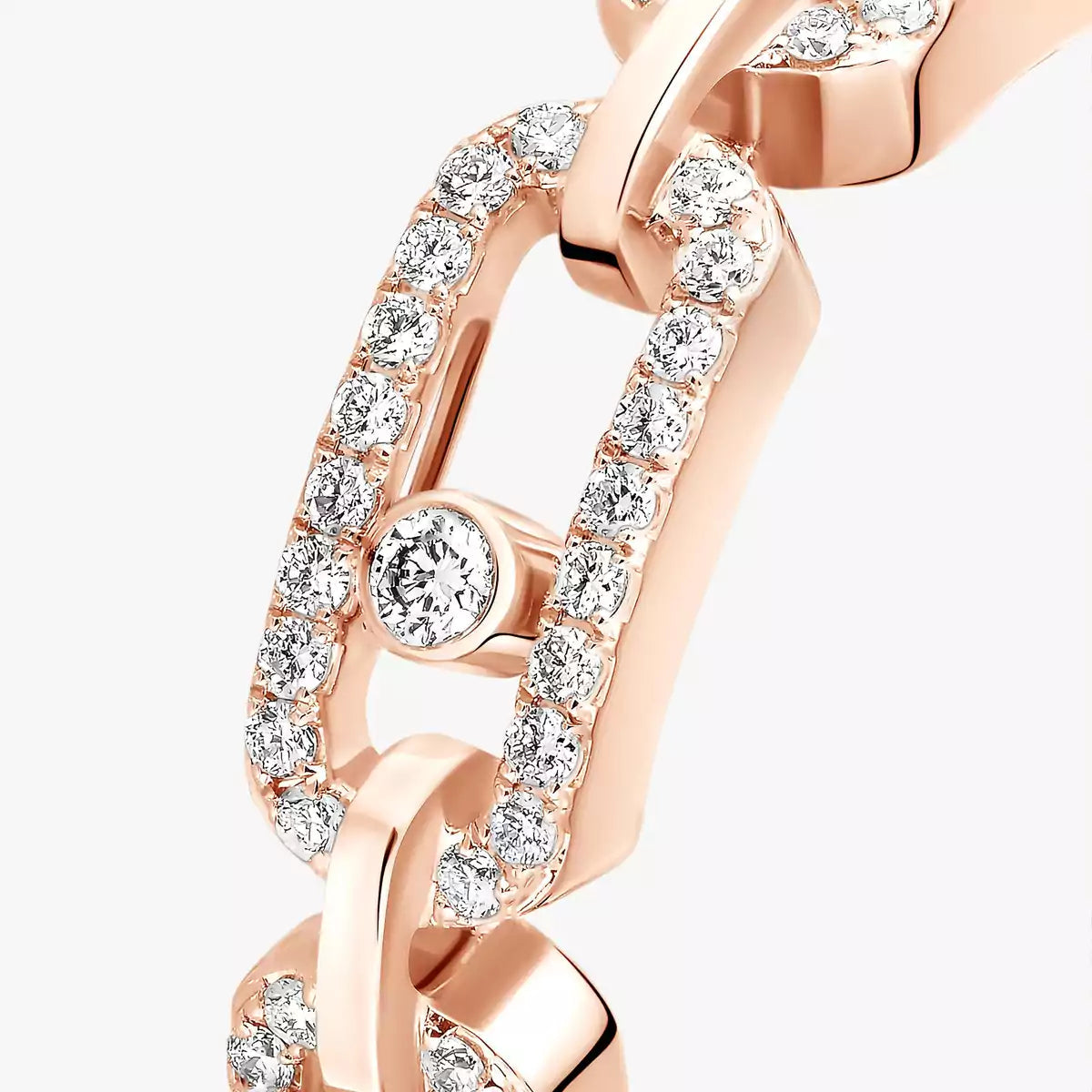 [Dawnora Jewelry]Move Link Pave_-Set Diamond Ring