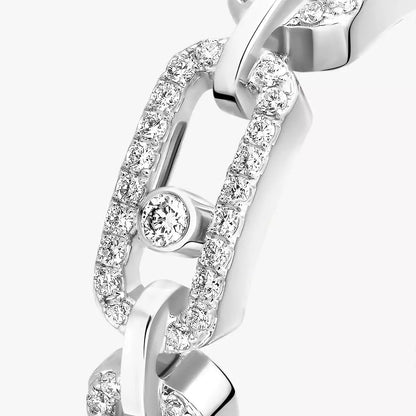 [Dawnora Jewelry]Move Link Pave_-Set Diamond Ring