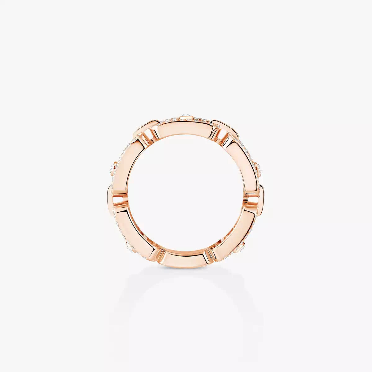 [Dawnora Jewelry]Move Link Pave_-Set Diamond Ring