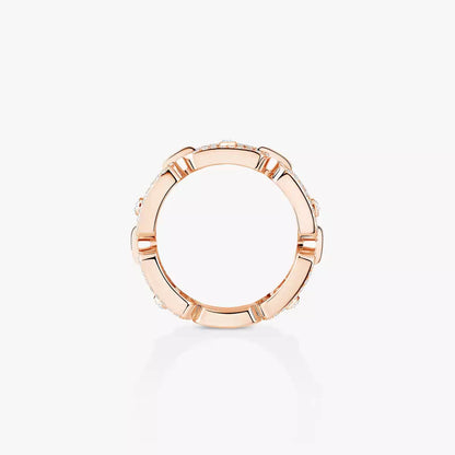 [Dawnora Jewelry]Move Link Pave_-Set Diamond Ring