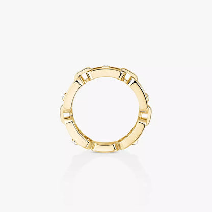 [Dawnora Jewelry]Move Link Pave_-Set Diamond Ring