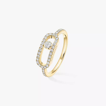 [Dawnora Jewelry]Move Uno Diamond Ring in Gold