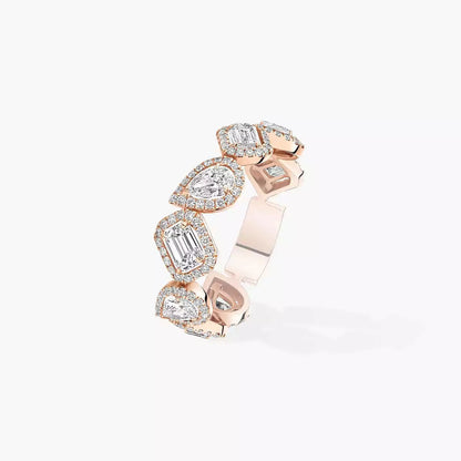 [Dawnora Jewelry]Diamond Wedding Ring My Twin