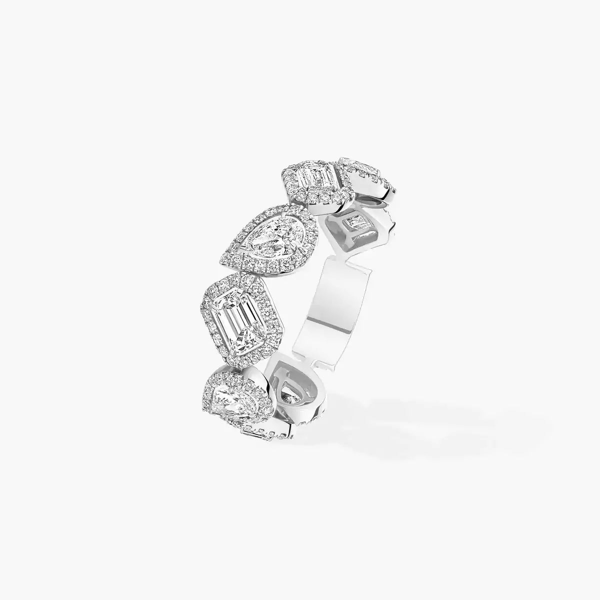 [Dawnora Jewelry]Diamond Wedding Ring My Twin