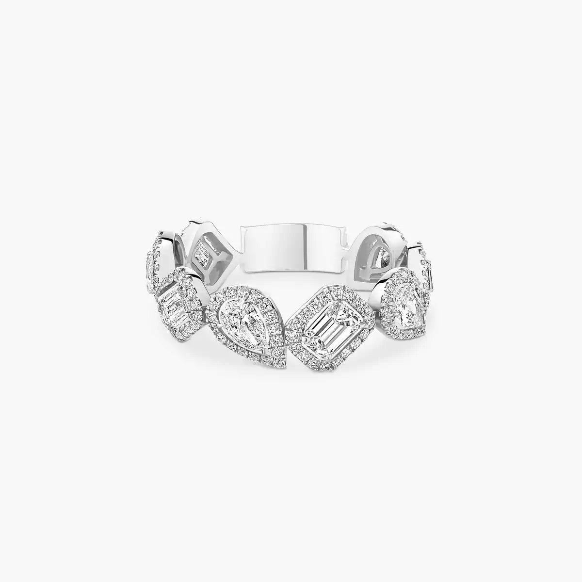 [Dawnora Jewelry]Diamond Wedding Ring My Twin