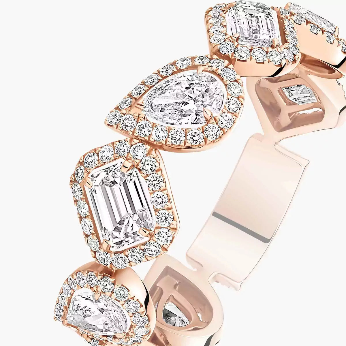 [Dawnora Jewelry]Diamond Wedding Ring My Twin