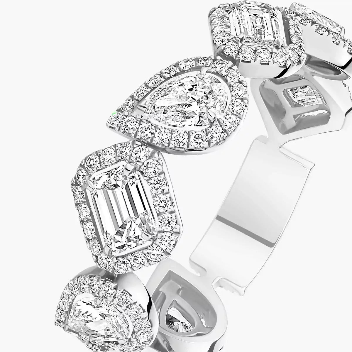 [Dawnora Jewelry]Diamond Wedding Ring My Twin