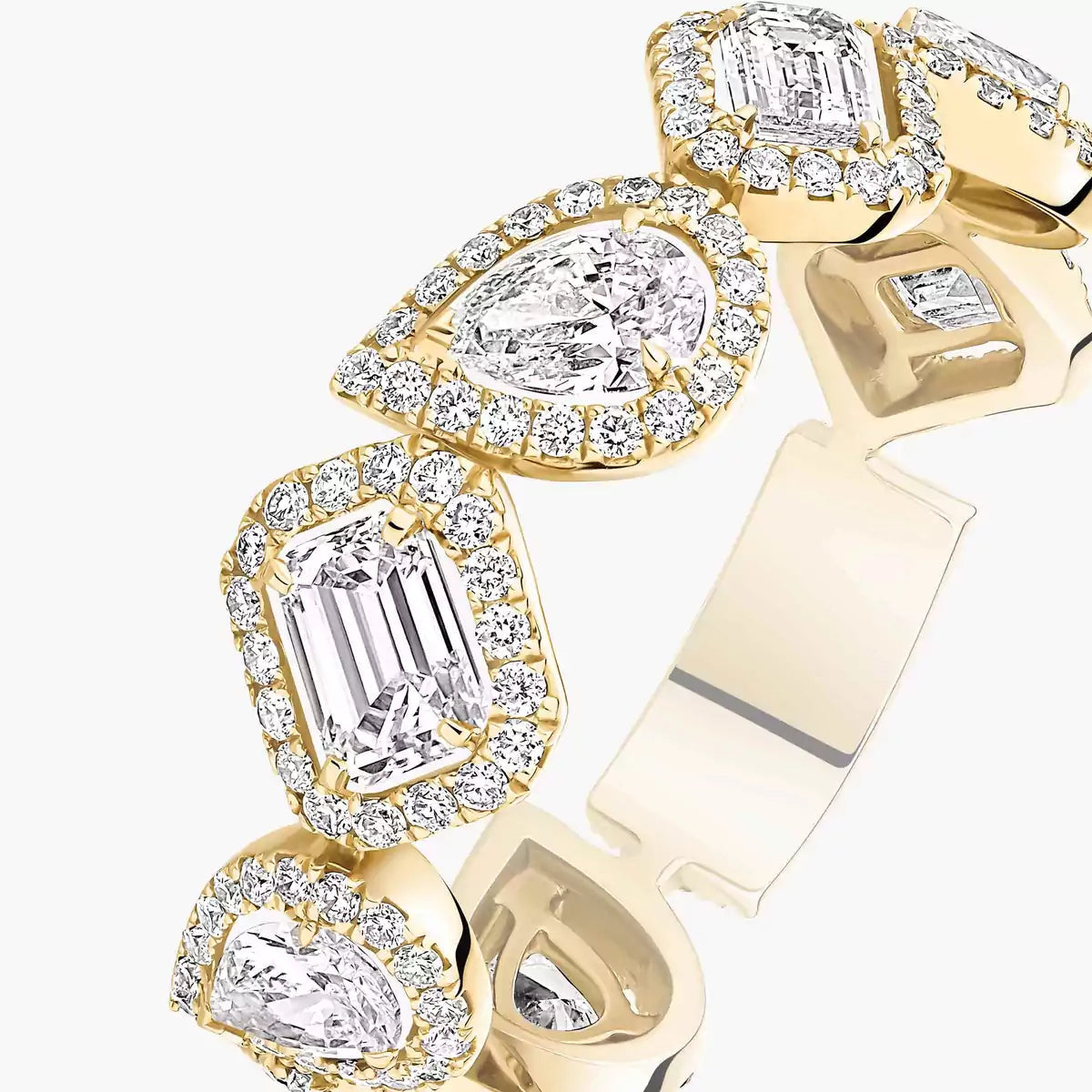 [Dawnora Jewelry]Diamond Wedding Ring My Twin