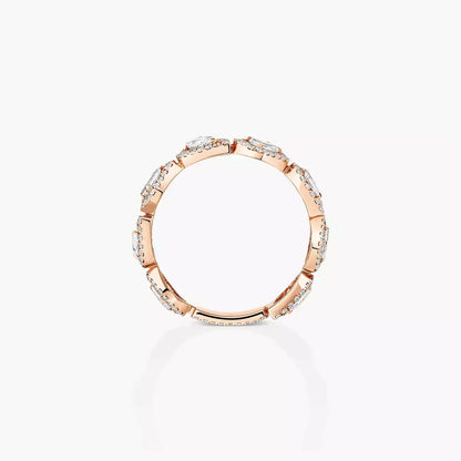 [Dawnora Jewelry]Diamond Wedding Ring My Twin