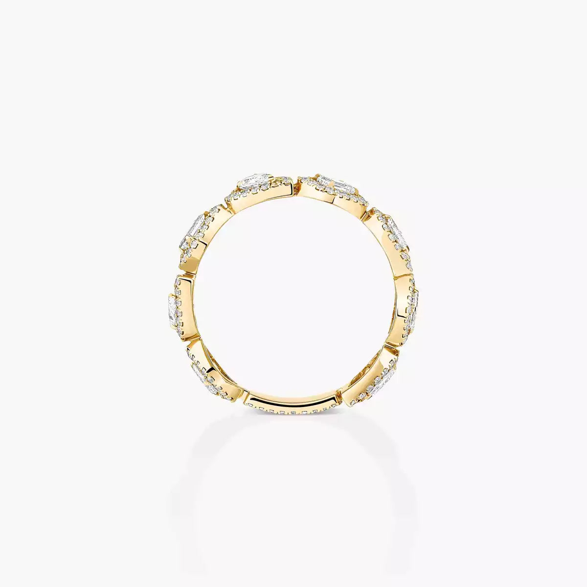 [Dawnora Jewelry]Diamond Wedding Ring My Twin