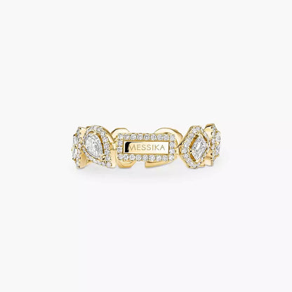 [Dawnora Jewelry]Diamond Wedding Ring My Twin